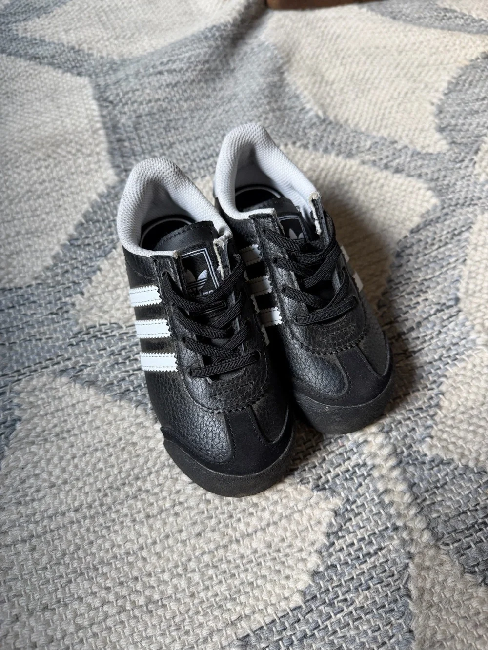 Adidas Shoes Toddler 8K Black Lace Soccer Casual Cool School Park Play